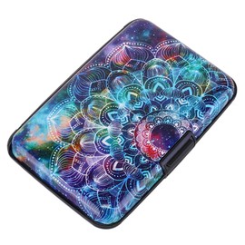 ELFISH Mini RFID Aluminum Wallet Credit Cards Holder Business Card Case Metal ID Case for Men Women (Acolorful)