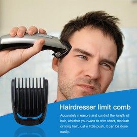 WELURE Trimmer Replacement 1mm Beard Stubble Hair Guide Guard Comb for Philipss Norelcoo Multigroom MG3750 MG3760 MG5750 MG5760 MG7750 MG7770 MG7790 MG7791 - Black