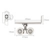 2 Pcs Shower Door Rollers, Zinc Alloy Runners Wheels Pulleys