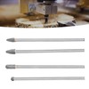 4Pcs Extended Carbide Rotating Burr Set 1/4in Shank Tungsten Steel