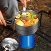 mizikuu Camping Pot, 1.5 L Large Capacity Bento Pot Camping