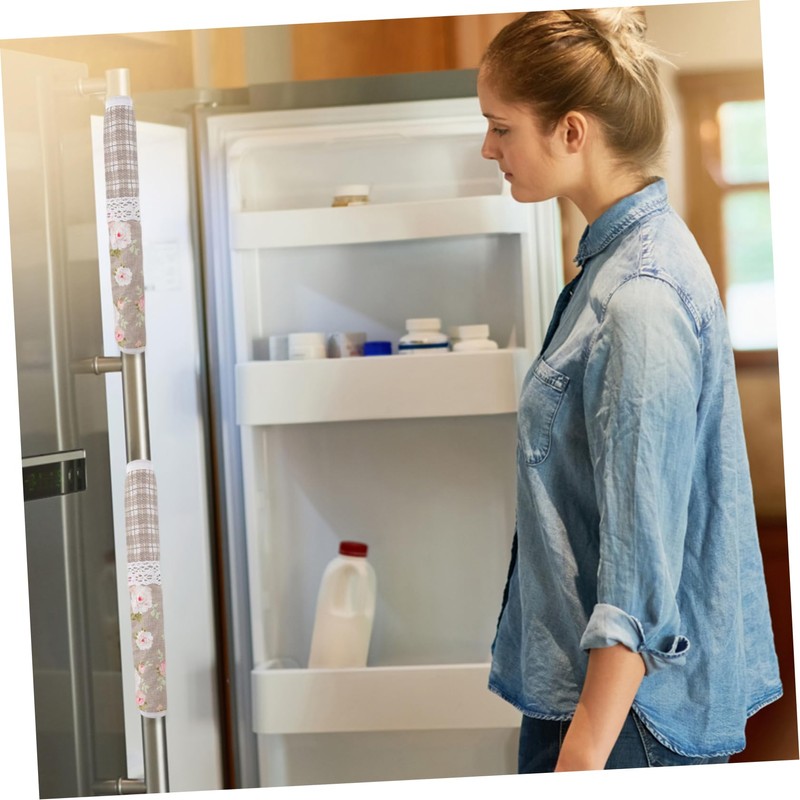 jojofuny Chic Fashionable Kitchen Refrigerator Door Handle Covers Handle Protectors