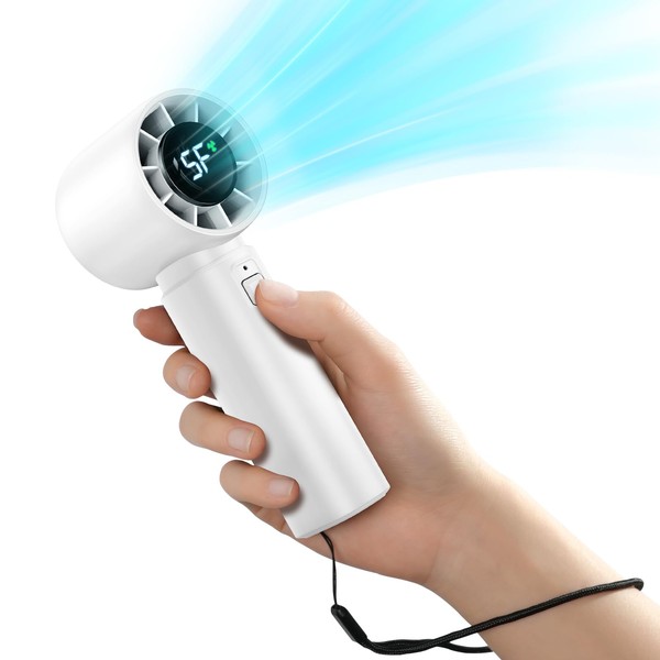 Eastfox Portable Handheld Turbo Fan, Personal Fan Battery 4000mAh Work