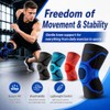 kunli Knee Support Sleeves With Side Stabilisers, 1 Pack，Black：M