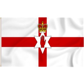 Storm&Lighthouse Northern Ireland Flag Irish Flags 5ft x 3ft with Eyelets UK Flag