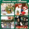 kockuu 12 adornos de Navidad para belén de Navidad, adornos