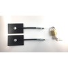 Black Refrigerator Door Lock with Padlock