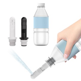 Backpacking Bidet - wower 2 Pack Portable Bidet for Travel, Toilet, or Camping. Compatible with Every Bottle, Portable Shattaf Water Sprayer with 350ml Bottle, Ultralight
