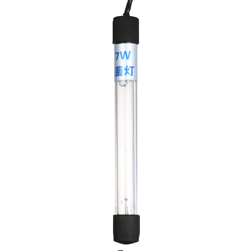 7W UV Light Sterilization Lamp Submersible Ultraviolet Sterilizer Water Disinfection