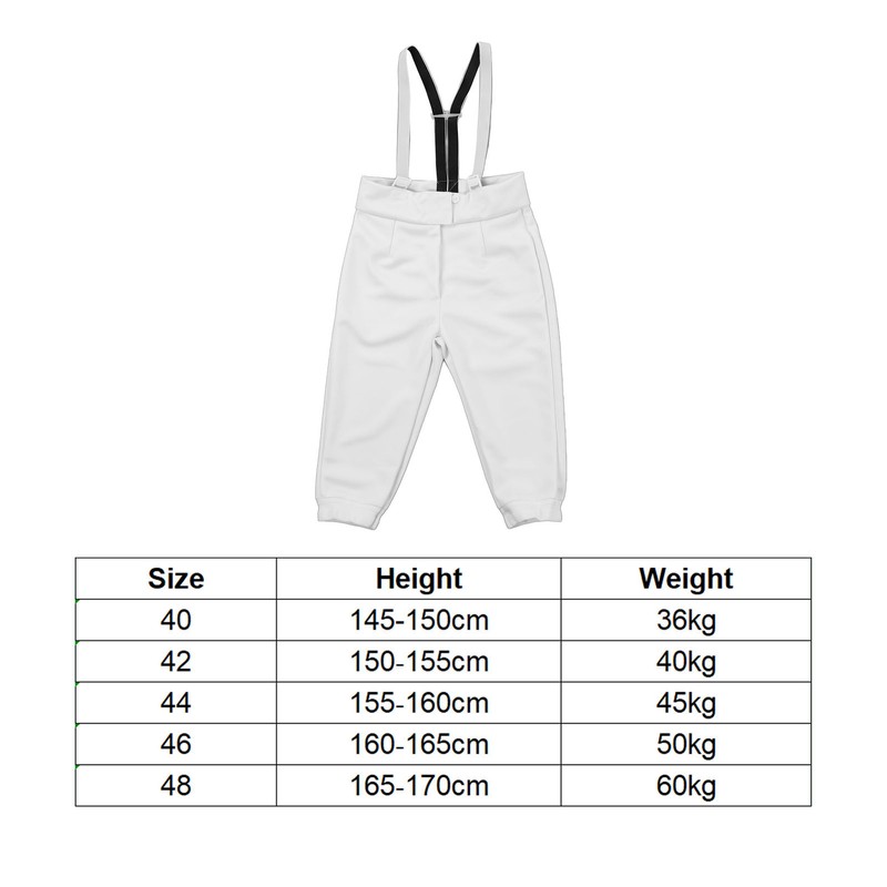 Fencing Pants Stab Proof Fabric 350N Elastic Fine Stitching CFA