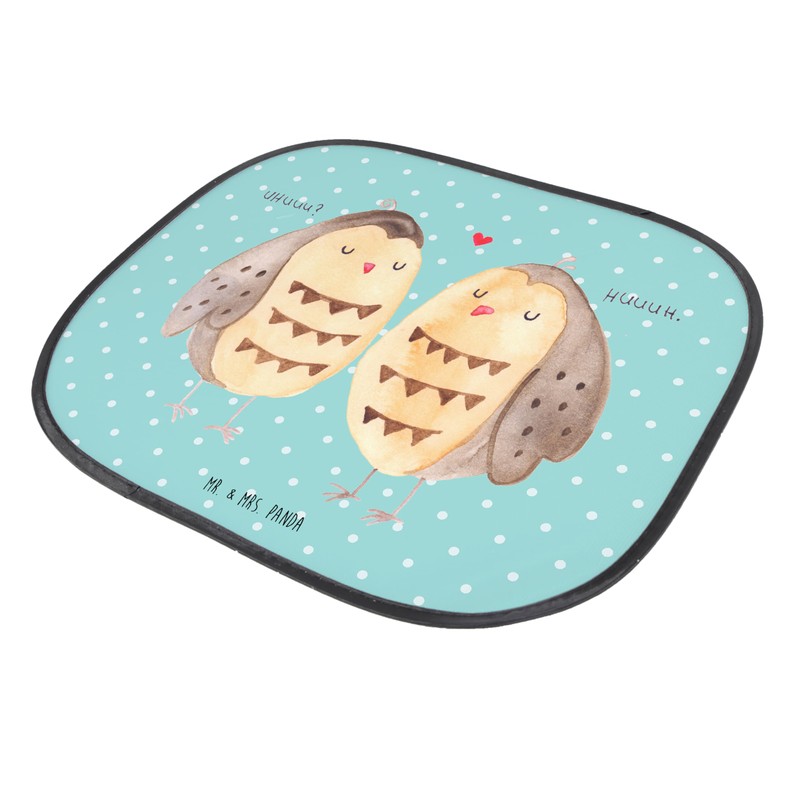 Mr. & Mrs. Panda Car Sun Shade Owls Love -