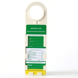POFET 10 Pcs Scaffold Status Holder and Tags Scaffolding Safety Inspection Tags Do Not Use Scaffold Tags Warning Sign