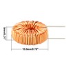 sourcing map Horizontal Toroid Magnet Inductance Monolayer Wire 220uH 5A