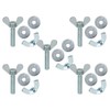 Wing Screws, Washers M6 Wing Nuts,, Pack of 5