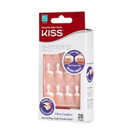 Kiss Everlasting French Nail Kit Real Short 28 Nails (6 Pack) by Kiss
