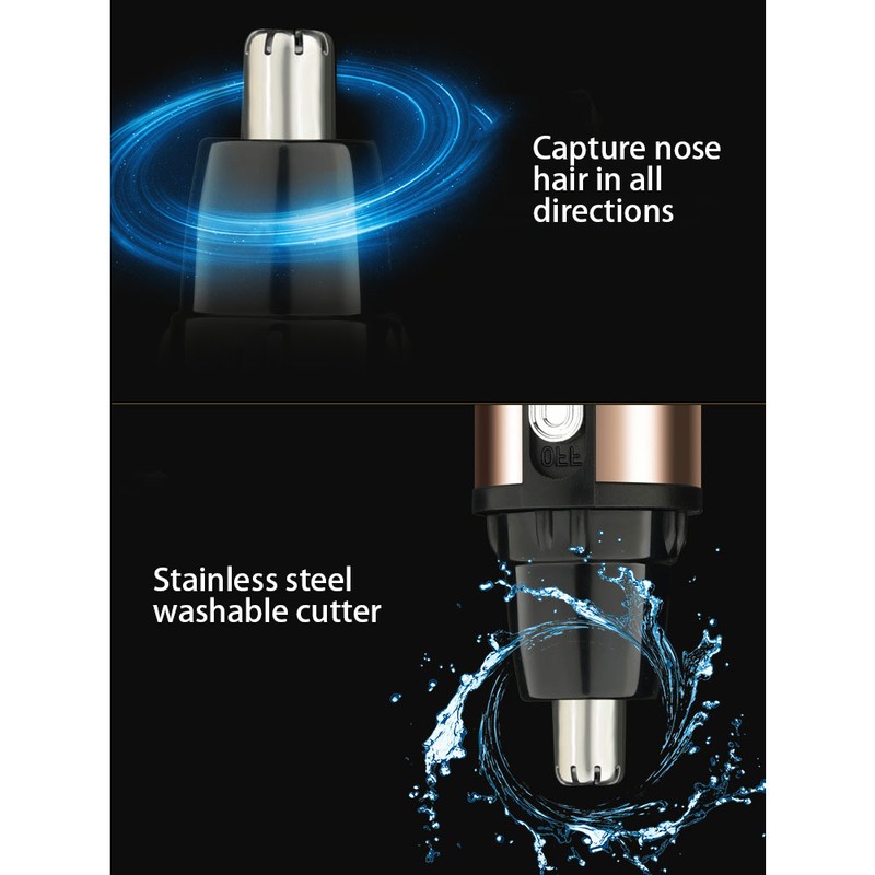 Rechargeable Electric Nose Hair Trimmer Portable Nasal Hair Shaver Cutting