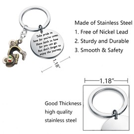 FUSTMW Scooter Keychain Gifts for Scooter Riders Keychain Scooter Jewelry Gifts for Scooter Lovers Keychain Moped Keychain, Scooter Keychain Bronze, Large