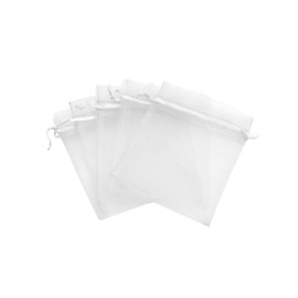 Craft And Party, 108pcs 3x4 Inches Premium Organza Bags for Party Wedding Gift Favor Bags with drawstrings. (White)