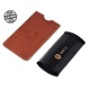 Premium 100% Oxhorn Dual-Action Beard Comb with Genuine Leather Case