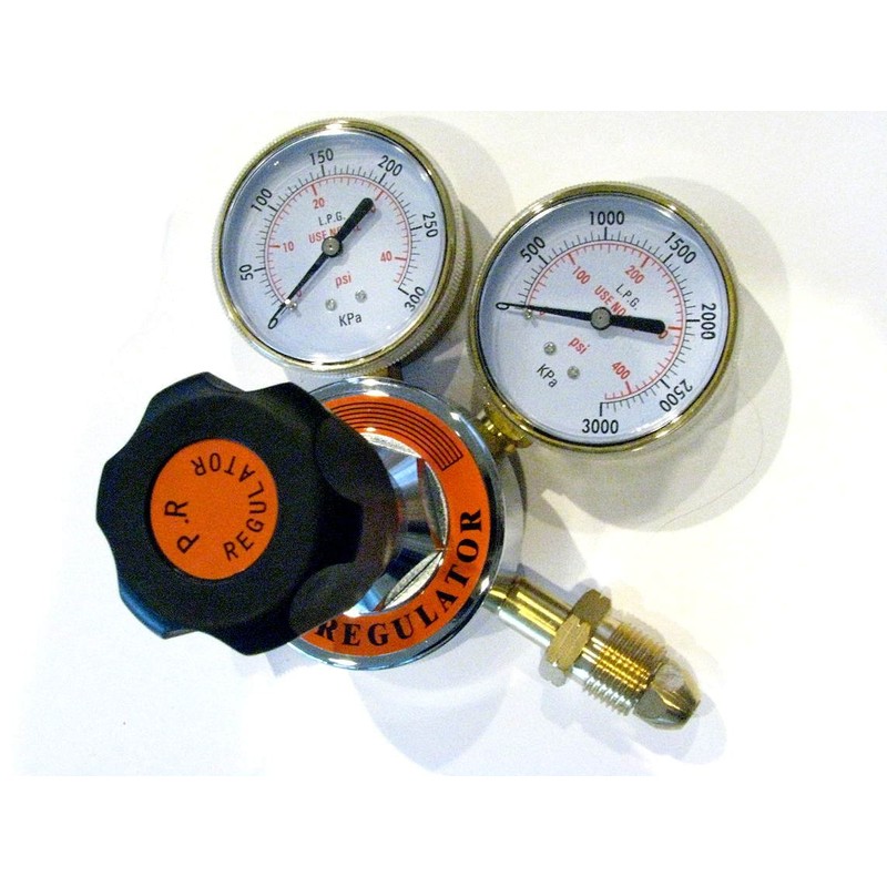 Devardi Glass Propane & Oxygen Torch Regulators, Lampworking 3" Gauges