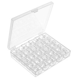 CKPSMS Brand -25PCS Plastic BOBBINS #X52800120 with Box Compatible with/Replacement for Brother Brand CE5000,CS7000X,LS2130,LS2150,NV1000,NV1200,NV1250D,XM2701 Babylock Brand BL23, BL37, BL40
