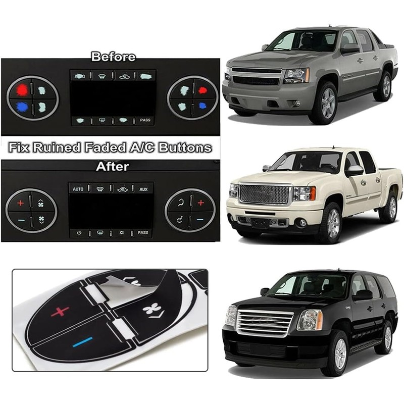 AC Dash Button Repair Kit -Compatible with Chevy, Best for