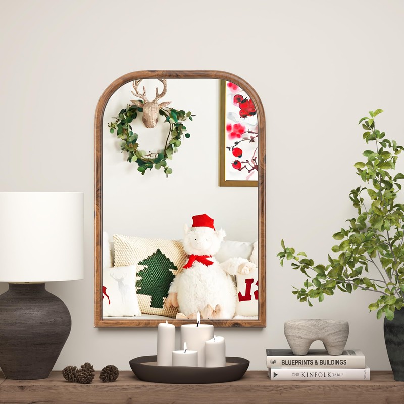 20"x30" Arch Wall Mirror Bathroom Mirror for Wall Mounted, Tempered
