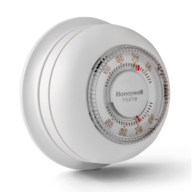 Honeywell Home CT87K1004 The Round Heat Only Manual Thermostat,Large,White,Large