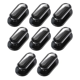 GAOLAOSY Car Mini Hook, Self-Adhesive Multifunctional Auto Backseat Hangers, Hanging Car Dashboard Storage Hooks, Universal Vehicle Hook Sticker for Key, Mask, Earphone, Charging Cable (Black, 8PCS)