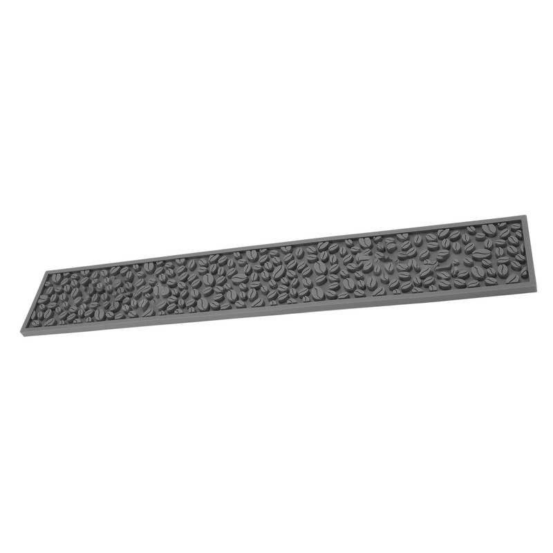 Coffee Bar Mat PVC Silicone Non Slip Rectangular Heat Resistant