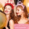 Yalice Bling Sequins Heart Headbands for Women Valentine's Day Love