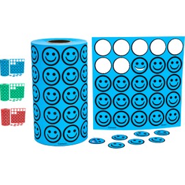 Carewon 2500 Bingo Chips, Blue (1 of 3 Colors), 3/4", Counting Chips, Math Counter, Reusable or Disposable