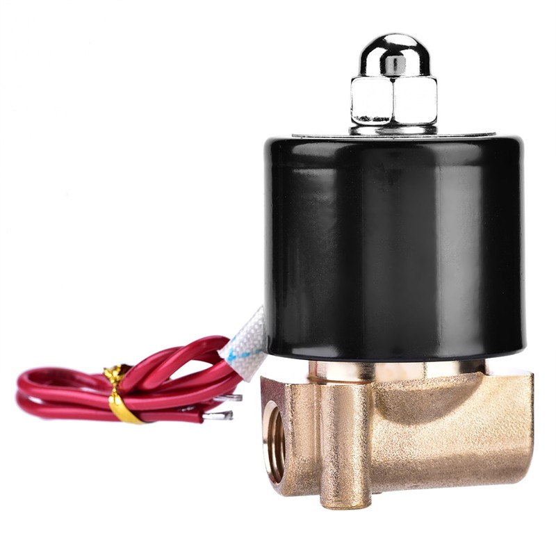 2W025-08 G1/4" AC N/C Normally Closed Brass Electric Solenoid Valve