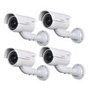 VideoSecu 4 Pack Dummy Bullet Security Cameras Fake CCTV Surveillance