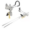 Stainless Steel Fishing Rod Holder 360° Rotatable Adjustable Ground Insert