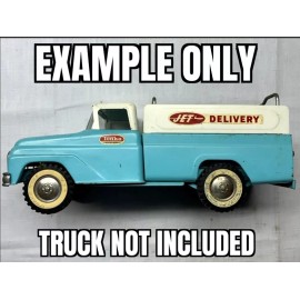 Tonka Jet Delivery Truck Stickers And 1962 To 1963 Tonka Door Logo Stickers