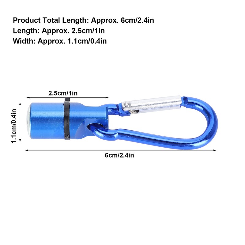 Pet ClipOn LED Light with Carabiner Flash Dog Necklace Pendant