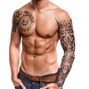 Qpout Semi-Permanent Temporary Tattoos for Men and Women, 1-2 Weeks