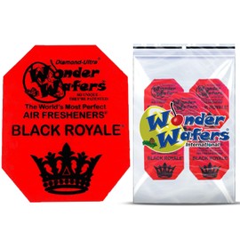 Wonder Wafers 16 Count Individually Wrapped Air Fresheners Black Royale