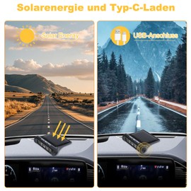 ZOBMIO TPMS Tyre Pressure Monitoring System - 4 Waterproof IPX7 Tyre Pressure Sensors: Precise Pressure Monitoring for RV, Truck, Van and SUV (0-5 Bar)