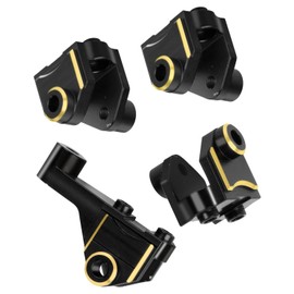 BRCatWPark Axle Mount Set Upgrades Part for 1/10 TRX-4 RC Crawler,Brass Front/Rear Axle Mount(for Suspension Links)