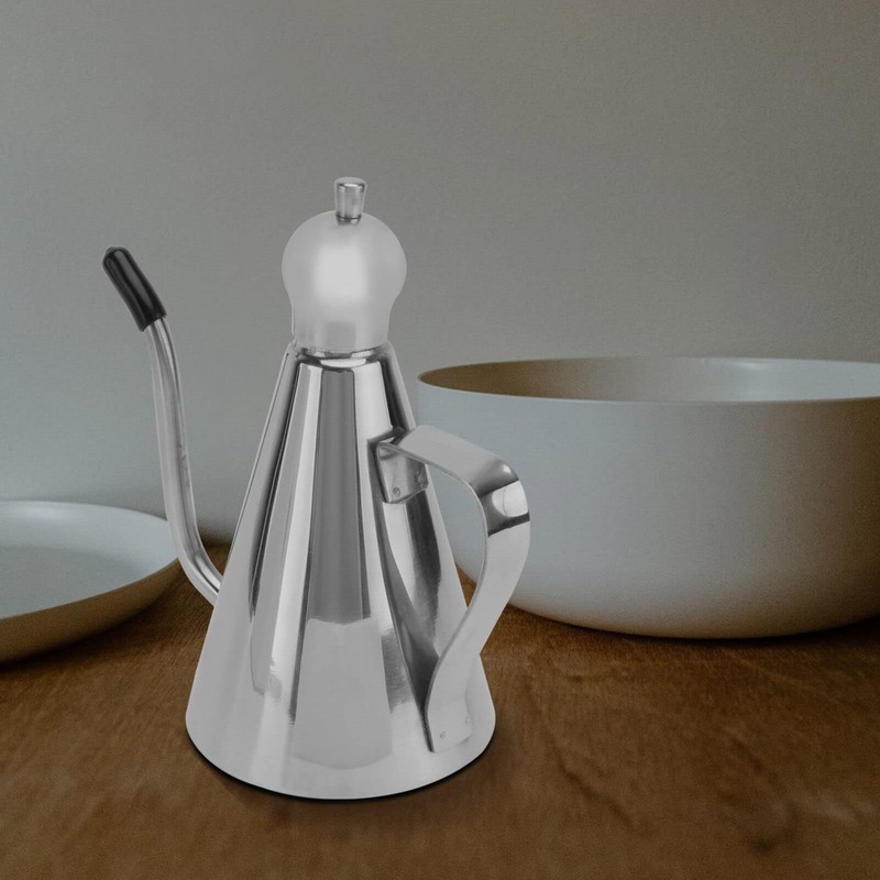 HEMOTON Olive Oil Jug Stainless Steel with Removable Lid (350