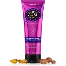HASK, Crema Fijadora de Rizos, Controla el Frizz, Hidrata, Libre de Sulfatos, Parabenos, Ftalatos y Gluten, 198 ml