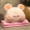 Stuffed Animals Travel Blanket Pillow Set Soft Plush Hugging Pillow