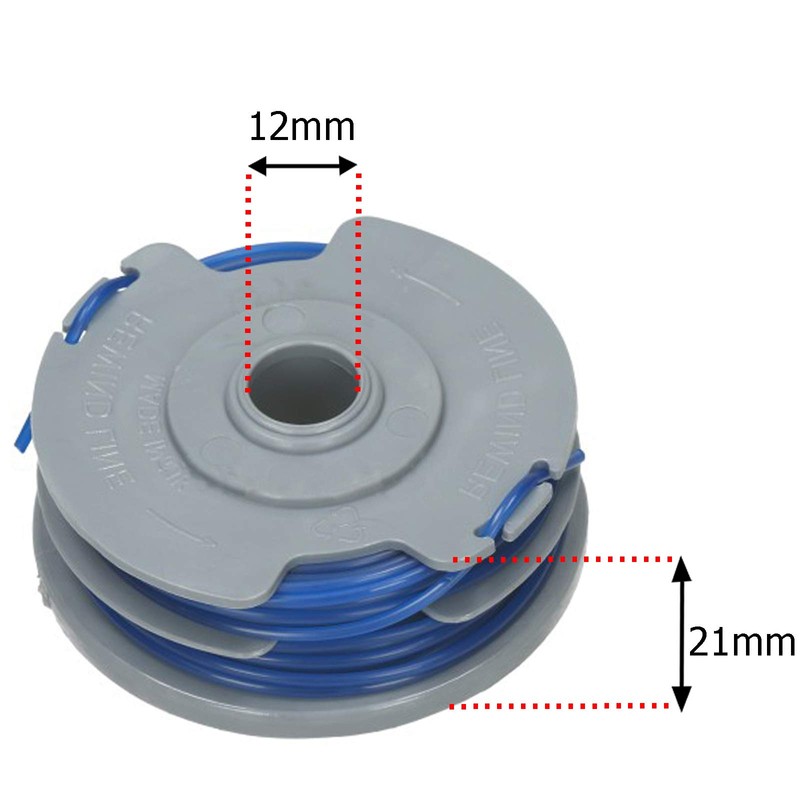 Spares2go Spool and Line for Ryobi Strimmer Trimmer (Pack of
