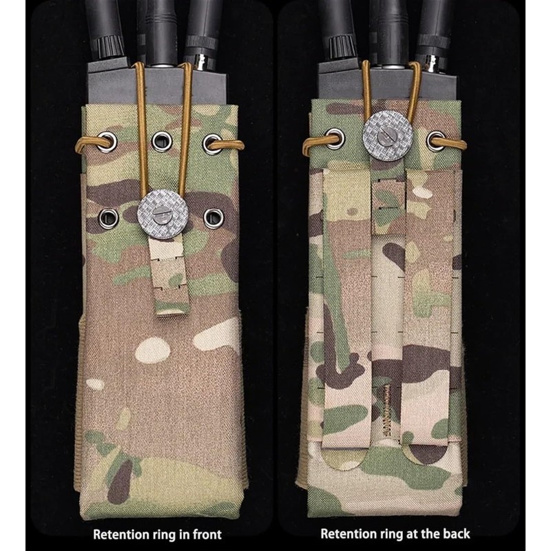 Tactical MOLLE Radio Pouch & Water Bottle Holster – 500D