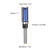 Sourcing Map 2pcs 1/4" Shank 1" Cutting Length 1/2" Cutting