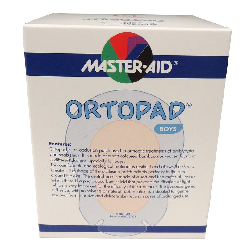 Ortopad Boys Eye Patches, 1 Pack of 50 Patches (Regular)