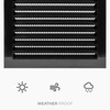 12" x 12" Inch Black Galvanized Steel Vent Cover -