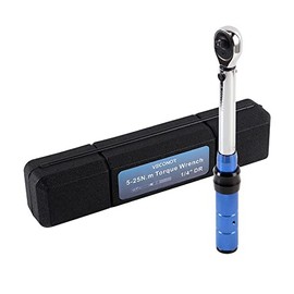 Torque Wrench, Bicycle Wrench, 1/4 inch (6.25 mm) Drive Angle, 5 - 25 N.m, Preset Type, High Precision, Made by VECONOR